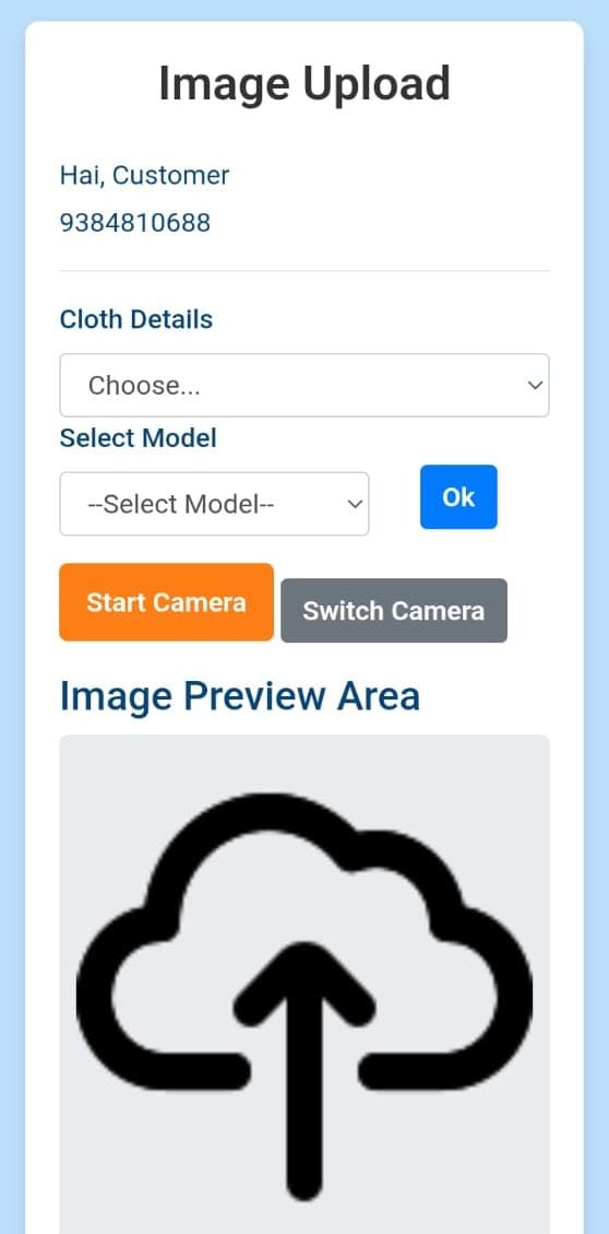 Juvee tailor app — capture cloth and design images