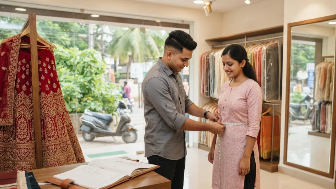 Lehenga Measurement Chart for Tailors