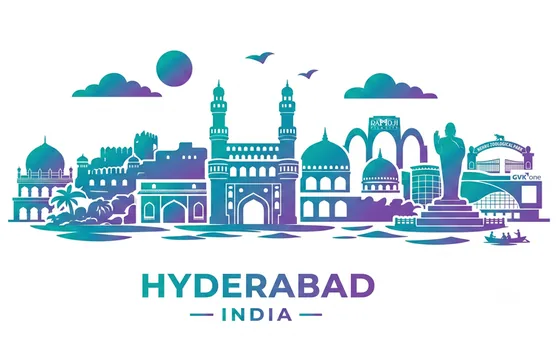 Juvee office &mdash; Hyderabad skyline